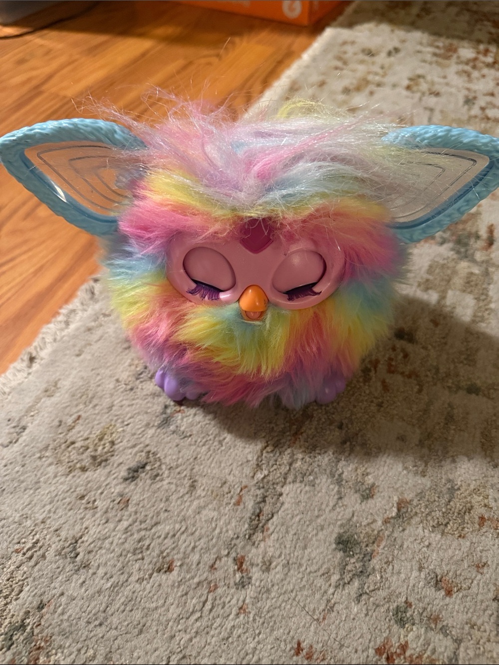 Colorful Rainbow Plush Small Pet Toy - Multicolor